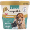 NaturVet, Omega-Gold, Plus Salmon Oil, For Dogs & Cats, 90 Soft Chews