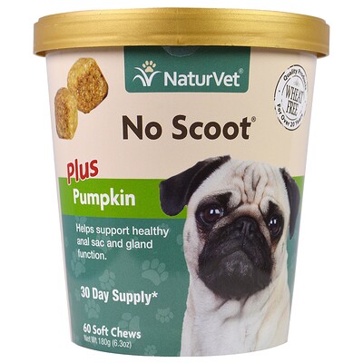 No Scoot for Dogs, Plus Pumpkin, Soft Chews, 6.3 oz (180 g)
