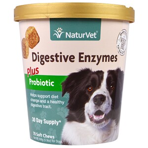 Отзывы о НатурВет, Digestive Enzymes, Plus Pre and Probiotic, 70 Soft Chews, 5.9 oz (168 g)