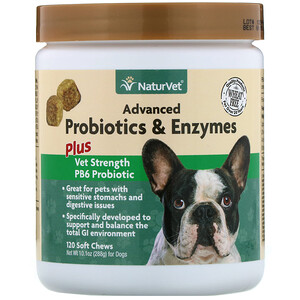 Отзывы о НатурВет, Advanced Probiotics and Enzymes, Plus Vet Strength PB6 Probiotic for Dogs, 120 Soft Chews