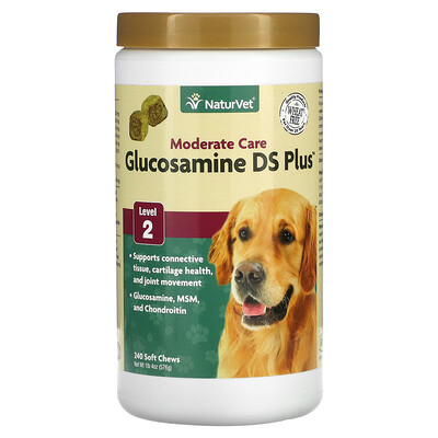 

NaturVet Moderate Care Glucosamine DS Plus Level 2 240 Soft Chews 1 lb 4 oz (576 g)