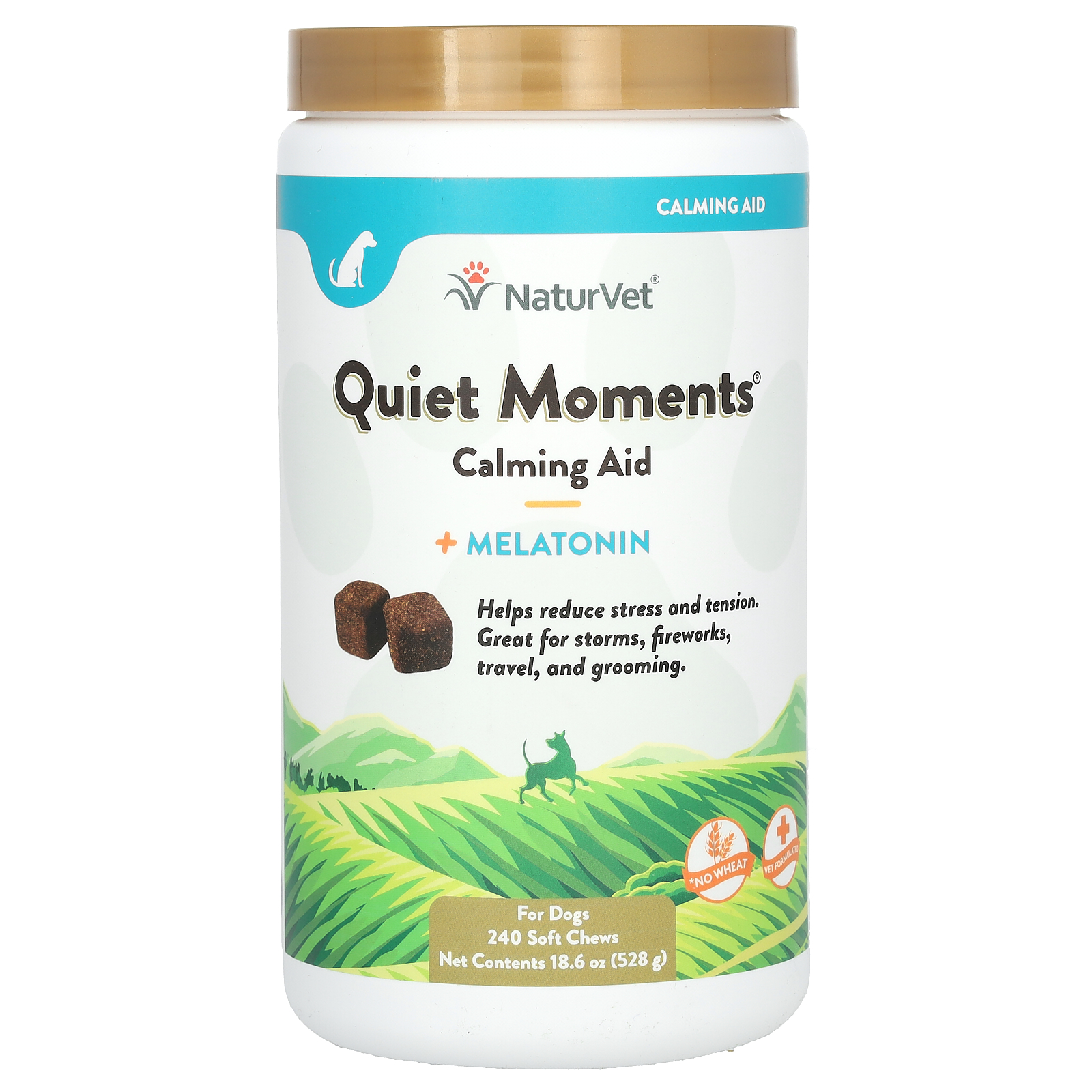 Quiet Moments, Calming Aid + Melatonin, For Dogs, 240 Soft Chews, 18.6 oz (528 - Picture 1 of 2