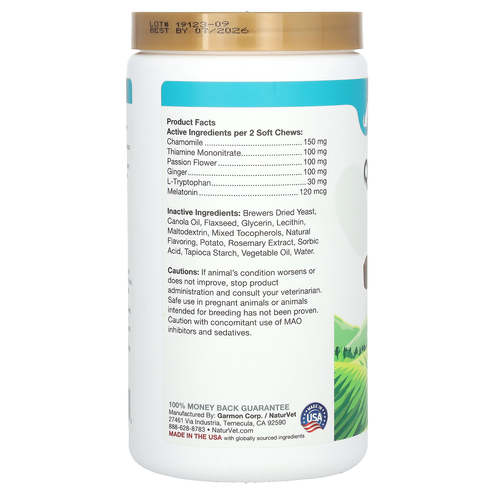 Quiet Moments, Calming Aid + Melatonin, For Dogs, 240 Soft Chews, 18.6 oz (528 - Picture 2 of 2