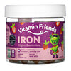 Vitamin Friends, Gomitas veganas con hierro, Sabor fresa, 60 gomitas de pectina
