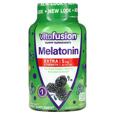 

VitaFusion Melatonin Extra Strength Blackberry 2.5 mg 120 Gummies