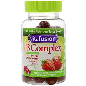 Отзывы о ВитаФьюжен, B Complex Adult Vitamins, Natural Strawberry Flavor, 70 Gummies