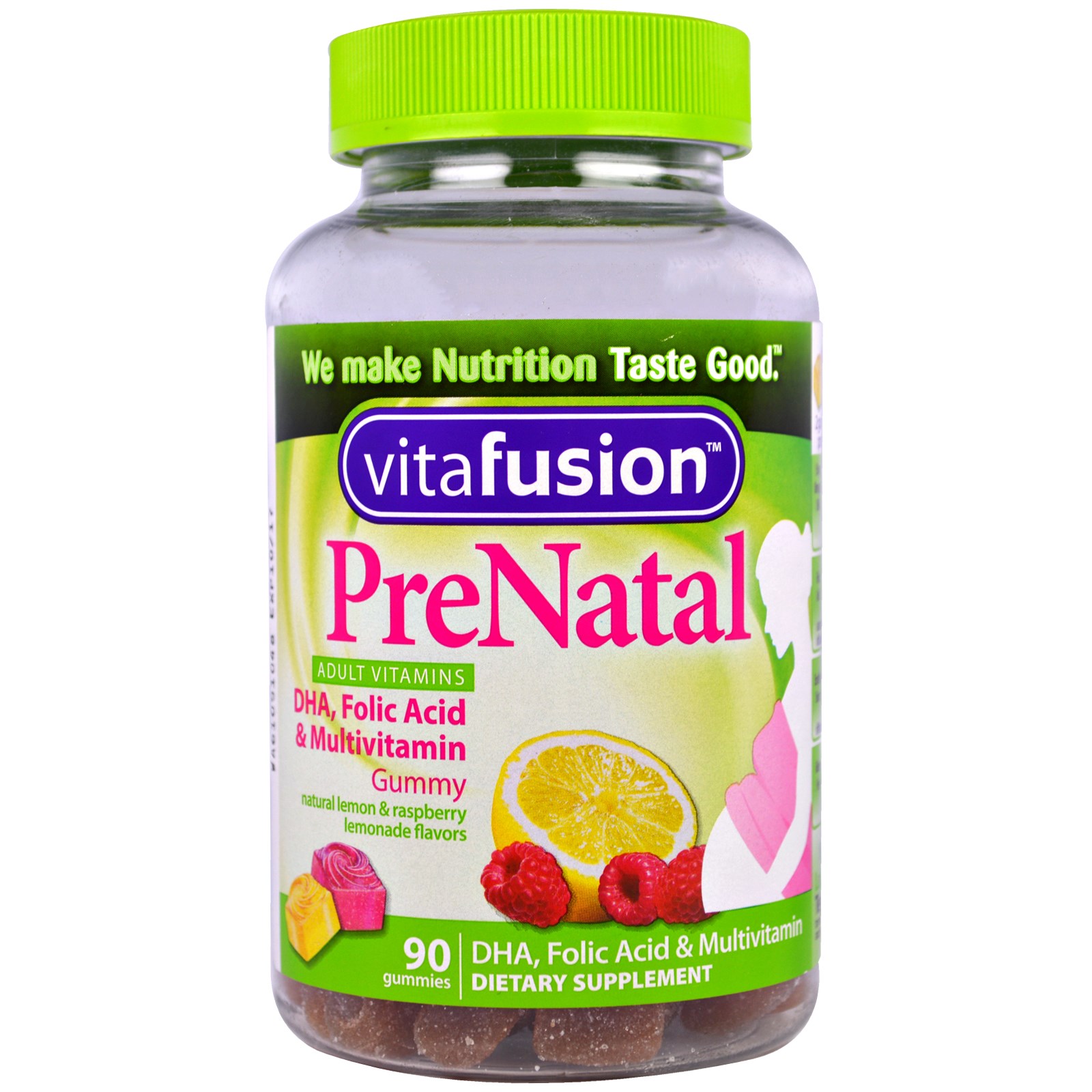 VitaFusion, PreNatal, ДГК, фолиевая кислота и мультивитамины, 90 жевательных таблеток