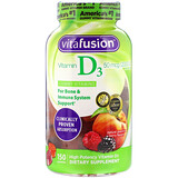 Vitafusion Vitamin D3 Natural Peach Blackberry Strawberry Flavors 2000 Iu 75 Gummies