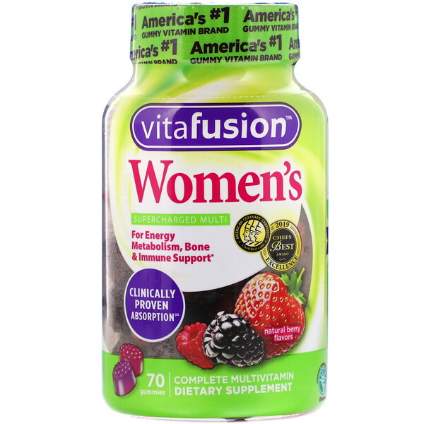 Vitafusion Womens Complete Multivitamin Natural Berry Flavors 70 Gummies Iherb 