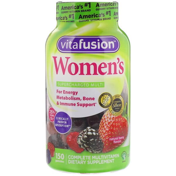 VitaFusion, Vitamin-Gummis für Frauen, natürliche Beeren-Aromen, 150 Fruchtgummis