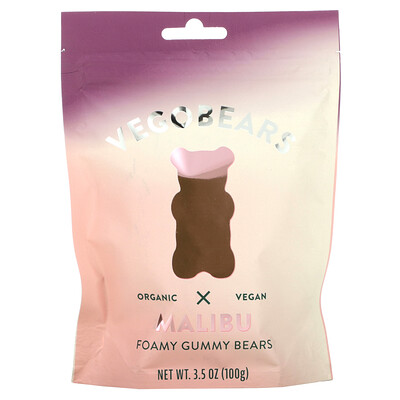 Vegobears Malibu, мармеладки с пеной, 100 г (3,5 унции)