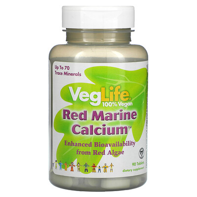 

VegLife Red Marine Calcium 90 Tablets