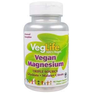 Отзывы о Веглайф, Vegan Magnesium, Triple Source, 90 Vegan Caps