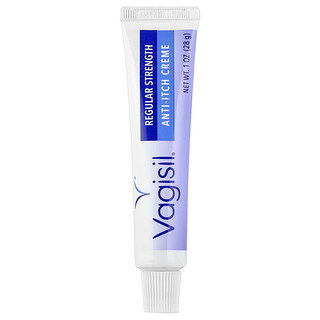 Vagisil, 緩解瘙癢霜，普通強度，1 盎司（28 克）
