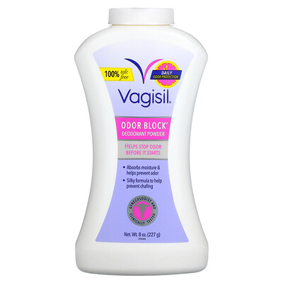 Vagisil Дезодорант-порошок для блокировки запаха, 227 г (8 унций)