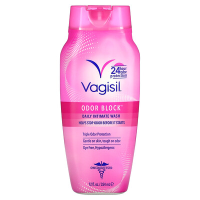 Купить Vagisil Odor Block, ежедневное средство для интимной гигиены, 354 мл (12 жидк. Унций)