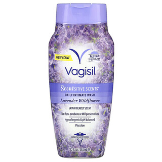 فاجيسيل‏, Scentsitive Scents®، غسول يومي للمنطقة الحساسة، زهرة اللافندر البرية، 12 أونصة سائلة (354 مل)