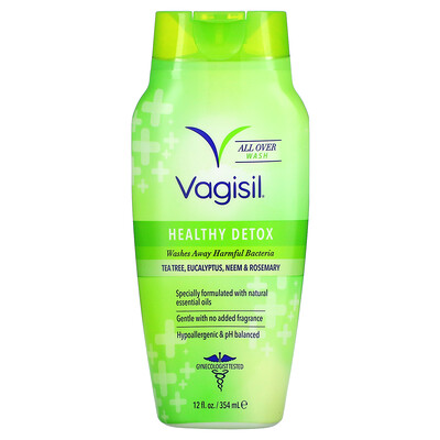 Купить Vagisil Healthy Detox, средство для полного очищения, 354 мл (12 жидк. Унций)