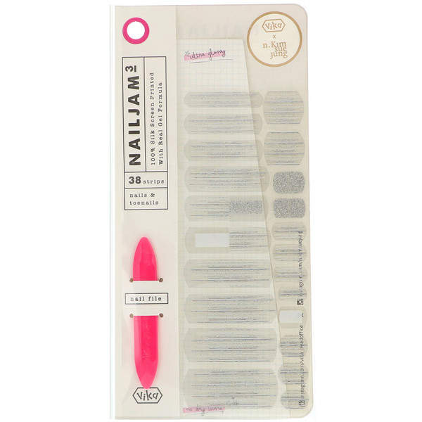 Vika Nailjam, Gel Nail Strips For Nails & Toenails, You Shine Today X