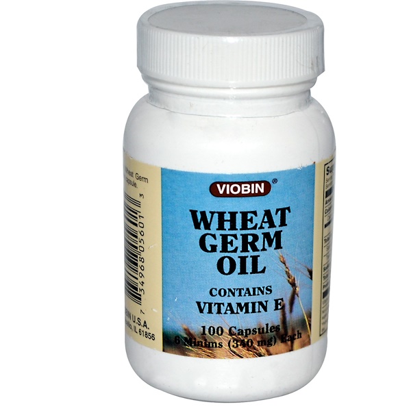 Viobin, Wheat Germ Oil, 340 mg, 100 Capsules