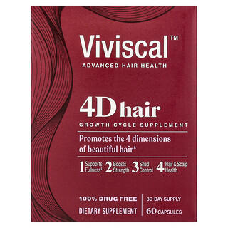 Viviscal, 4D Haargroeicyclus Supplement, 60 capsules
