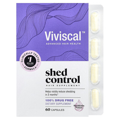 Viviscal, Shed Control, Suplemento para el cabello, 60 cápsulas