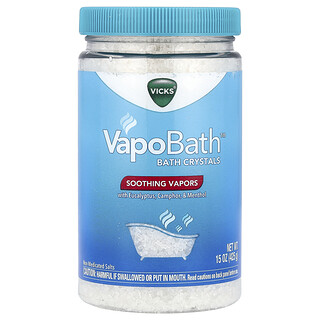 Vicks, VapoBath™, cristale de baie, vapori liniștitori, 15 oz (425 g)