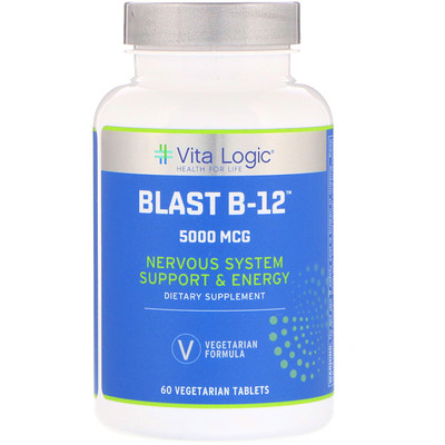 

Vita Logic Blast B-12, 5,000 mcg, 60 Vegetarian Tablets