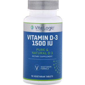 Отзывы о Vita Logic, Vitamin D-3, 1,500 IU, 90 Vegetarian Tablets