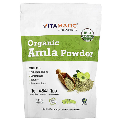 Vitamatic, Bio-Amla-Pulver, 454 g