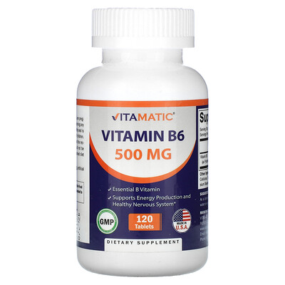 Vitamatic  Vitamin B6  500 mg  120 Tablets