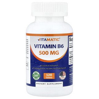 Vitamatic, B6 Vitamini, 500 mg, 120 Tablet