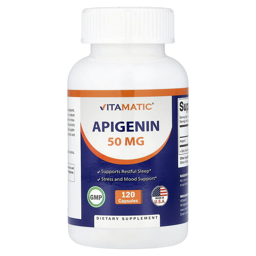 バイタマティック Vitamatic, アピゲニン、50mg、120粒