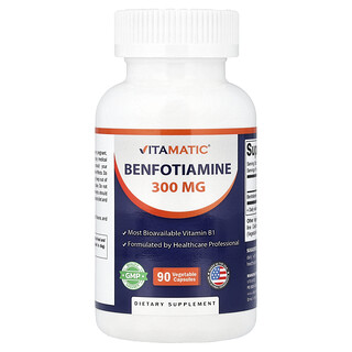 Vitamatic, Benfotiamine, 300 mg, 90 Vegetable Capsules