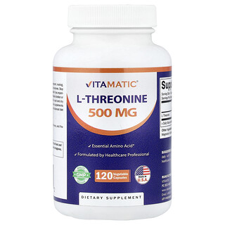 Vitamatic, L-蘇氨酸，500 毫克，120 粒素食膠囊