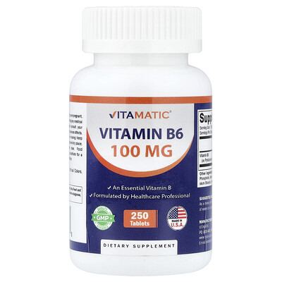 Product Image for Vitamatic, Vitamin B6 , 100 mg , 250 Tablets