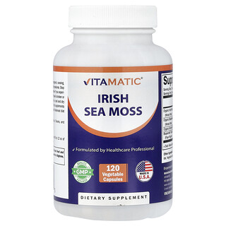 Vitamatic, Musgo do Mar da Irlanda, 120 Cápsulas Vegetais