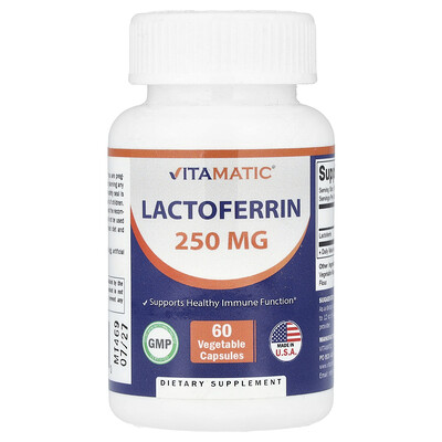 Vitamatic  Lactoferrin  250 mg  60 Vegetable Capsules