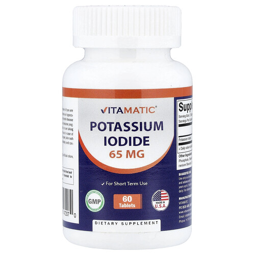 Vitamatic, Potassium Iodide, Kaliumiodid, 60 Tabletten (32,5 mg pro Tablette)