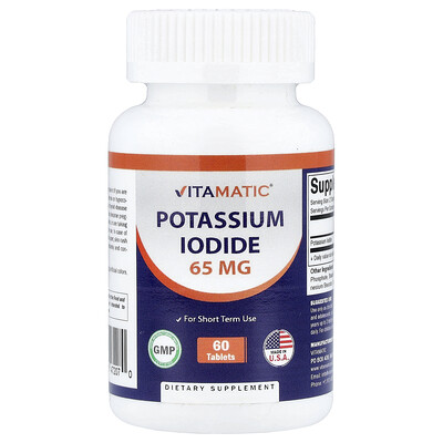 Vitamatic, Yoduro de potasio, 60 comprimidos (32,5 mg por comprimido)