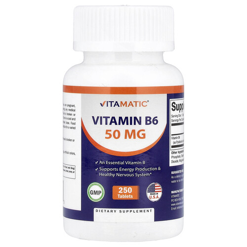 Vitamatic, Vitamin B6, 50 mg, 250 Tabletten