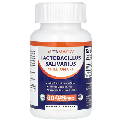 Vitamatic  Lactobacillus Salivarius  2 Billion CFU  60 DRCaps