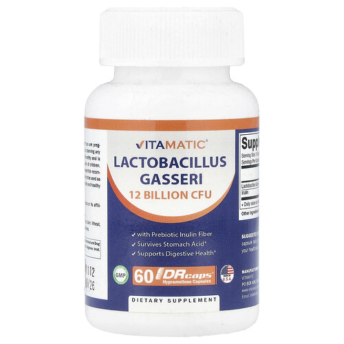 Vitamatic Lactobacillus Gasseri, 60 DRcaps® Hypromellose Capsules