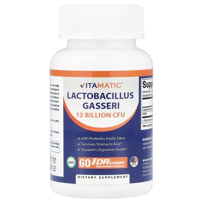 Vitamatic  Lactobacillus Gasseri  60 DRcaps® Hypromellose Capsules