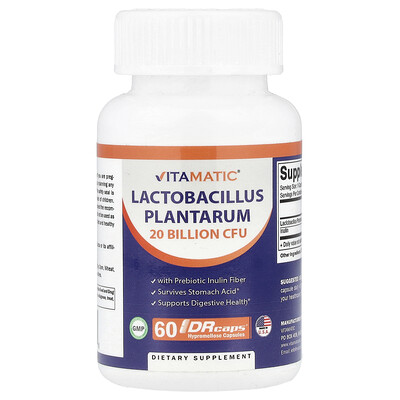 Vitamatic  Lactobacillus Plantarum  60 DRcaps® Hypromellose Capsules