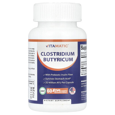 Vitamatic  Clostridium Butyricum  25 Million AFU  60 DRcaps