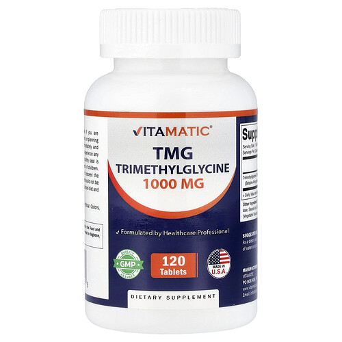 Vitamatic, TMG, 1,000 mg, 120 Tablets