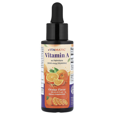 Vitamatic, Vitamina A en palmitato, Naranja, 59 ml (2 oz. líq.)