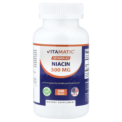 Vitamatic Niacin, 500 mg, 240 Tablets