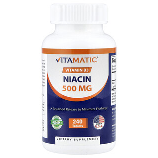 Vitamatic, Niacina, 500 mg, 240 compresse